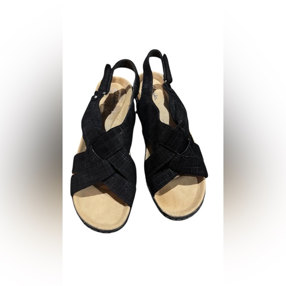 Clarks Women's Merliah Echo Black Interest Slingback Sandal US 9 - Picture 2 of 8